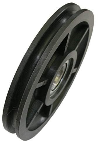 Seilrolle 120 mm Seil Ø 8 mm Nylon, kugelgelagert, maximale Belastung 85 kg