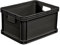 keeeper Lot de 8 Caisses de Transport, Empilables, Polypropylène, 8 x 20 l, Robert, gris graphite