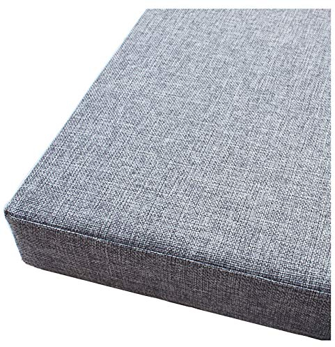 Bankauflage Garten Bankpolster Zweisitzer, Bank Sitzauflage Bankauflage Bequeme Sitzkissen für Gartenmöbel, Bankkissen Sitzauflage mit abnehmbarem bezug Bankauflage Auflage-Light gray 120x35x5cm(47x1