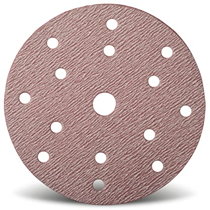Wfix PRO F225 superlanglebige Schleifscheiben 150mm Klett 15-Loch-Perforation für den profesionellen Einsatz, Körn P600 superfein - 100er Schleifpapier Set für Karosserie, Nautik, Zimmerei & Holz