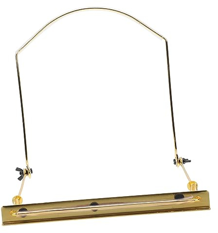 Goldener Mundharmonikahalter zum Umhängen, 24-loch Clip | Zinklegierung, Leicht und Robust, Hält Noten Sicher, Tragbar und Formstabil Zufällige Farbe