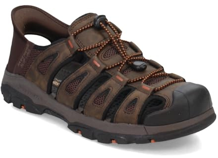 Skechers Tresmen-Norvick 205187 - Sandalias de pescador cerradas para hombre, Chocolate, 45 EU