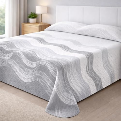 Degrees Home Paraiso – Colcha Boutí Fina para Todas Las Estaciones – Cubre Cama Multiusos Diseño Estampado Suave, Lavable y Ligero 100% Microfibra (250x260) – Ideal para Camas 90/105/135/150/180