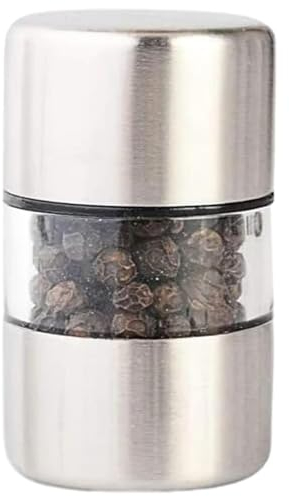 1 Pepper Grinder - Electric Pepper Mill, Ceramic Salt Grinders | Large Capacity Adjustable, Easy Clean Refillable Kitchen, Large Capacity Glass Mill Grinders for Spiices Seeds