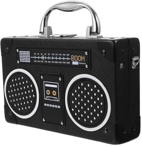 MOBUTOFU Radio-form Damen-umhängetasche Mittelgroße Schultertasche Exquisites Gurt-design Trendige Tasche Für Damen Freizeit-optik Einfach Zu Bedienen