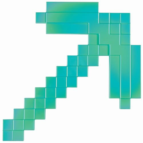 Minecraft Diamond Spitzhacke Kostüm Zubehör Offizielle Kunststoff Dress Up Prop, Einheitsgröße