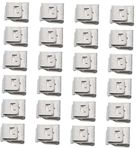 BCOATH 50stücke Kabel-clips Für Photovoltaik Solarpanel-kabelclips Metallanhängerkabelklemmen Drahtclips Für Rahmen Edelstahlclip Für Kabel Anhängerkabelclips