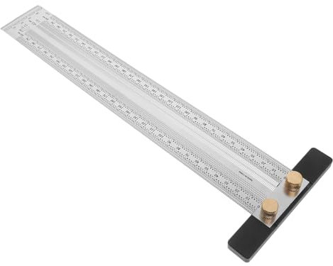 Angoily Regla De Marcado Pequeña De Regla Metálica De Inoxidable Para Carpintería Herramienta De Medición Escala Para Acolchado y Posicionamiento