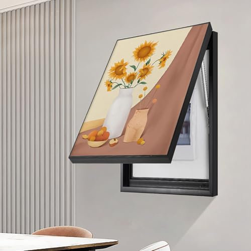 Couvercle décoratif pour compteur électrique – Boîte à fusibles avec cadre photo – Couvercle de panneau électrique pour la maison – Décoration de boîte de compteur