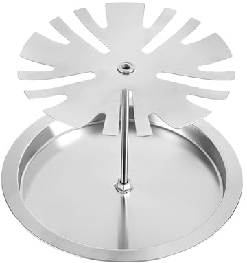 Hähnchenschenkelhalter, Hähnchengrill für Backofen - Hähnchenschenkelhalter aus Edelstahl - 2-in-1 Hähnchenbräter - 10 Schlitz-Hähnchengrill-Ständer mit Ego-Fach
