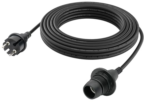 FIRMERST Wasserdichte Lampenfassung E14 mit Kabel Outdoor 10m IP44