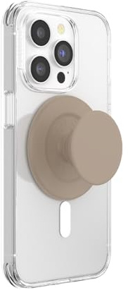 PopSockets Phone Grip for MagSafe, Magnetic Holder, Phone Stand, Brown - Soft Touch Latte