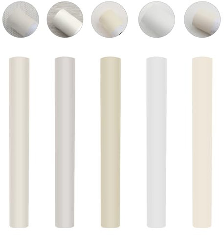 Lot de 5 kits de réparation pour stratifié en chêne, bâtonnets de cire en bois, kit de réparation de parquet, kit de réparation pour rayures et trous, sol stratifié de meubles, chêne blanc