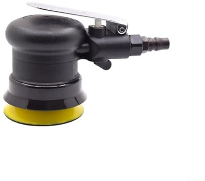 GLFLOW Lijadora orbital neumática profesional de 3 pulgadas, herramienta de pulido neumática 12000 RPM con mango de goma para coche, madera y metal