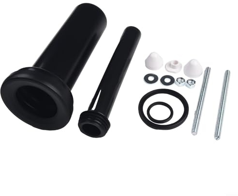 Lawnoval Tubo di collegamento in gomma per cassetta WC da 300 mm, per telai Duofix H112 H98 H82 da 90 mm, 45 mm, set di prolunga per tubo di scarico