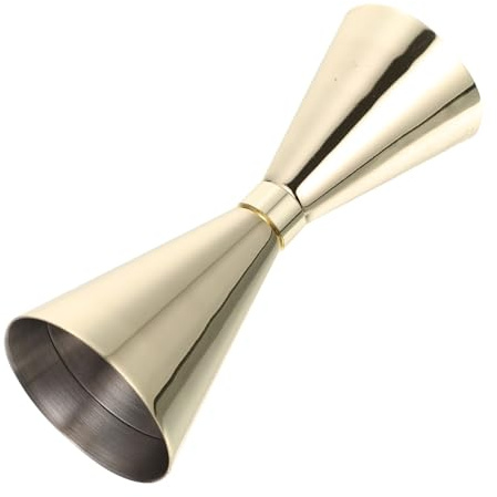 FONDOTIN Misurino Cocktail Jigger in Acciaio Inossidabile con Finitura Bicchierino Dosatore Professionale per Bar e Casa Strumento per Misurare Bevande e Cocktail