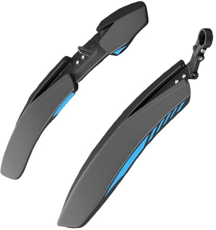 Generisch Fahrrad Schutzblech Set, 24 26 27,5 Zoll Vorder Hinterrad Schutzbleche, Universelle Schnelle Steckschutzblech, Für Mountainbike Renn Citybike(C)