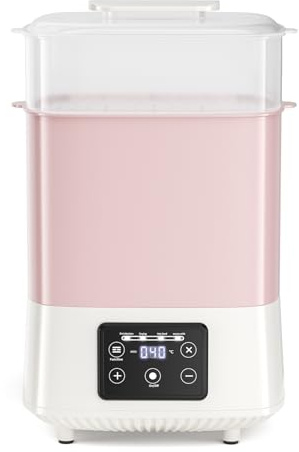 Babyflaschen Sterilisator und Trockner, Fasst 8 Flaschen und Schnuller, 4-in-1-Elektro-Dampfsterilisator für Baby, Milchpumpenteile Beißspielzeug Nahrungswärmer Tötet 99,9% aller Bakterien ab