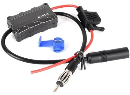 Universal Automobile Car FM/AM Radio Stereo Antenna Signal Amplifier Booster Accessories Wider Coverage
