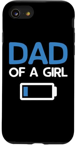Hülle für iPhone SE (2020) / 7/8 Dad of a Girl Low Battery Vatertag