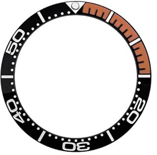 AOIMBNQC 1 Unidad de Anillo insertable Bisel Inclinado cerámica SKX007 38 mm x 30,7 Compatible con Relojes GMT Sub SKX009 y Piezas Repuesto NH35 NH36(01)