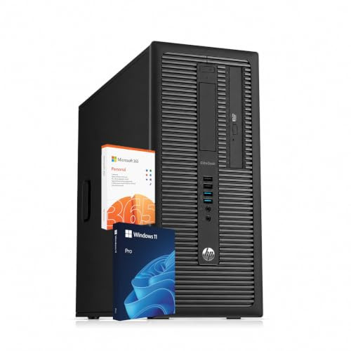 HP EliteDesk 800 G1 SFF - Ordenador de sobremesa, procesador Intel Core i5-4590, 16GB de RAM, disco SSD de 256GB, WiFi, Bluetooth, teclado US QWERTY, Windows 11 Pro (revisado)
