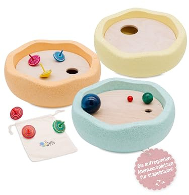 Stapelwelt Abenteuerplatten für Stapelstein®, Zubehör für Stapelsteine®, Indoor und Outdoor zum Üben und Lernen, Geschenk Geburtstag, Montessory Motorikspielzeug, Sensory Play (Classic)