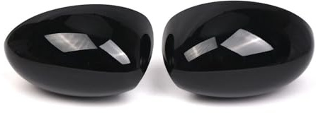 Carcasa Espejo Retrovisor Para Mini Para Cooper Para R50 Para R53 2001-2006 Para R52 2004-2008 Cubierta Espejo Retrovisor Lateral Coche Tapa Alerón Moldura Tapa Espejo(Negro brillante)