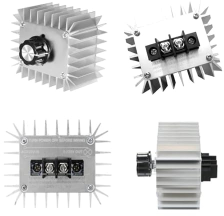 Regulador de voltaje SCR AC220V 5000W, controlador de velocidad del Motor, regulador de velocidad del termostato de atenuación de luz for luz LED, 1 Uds.