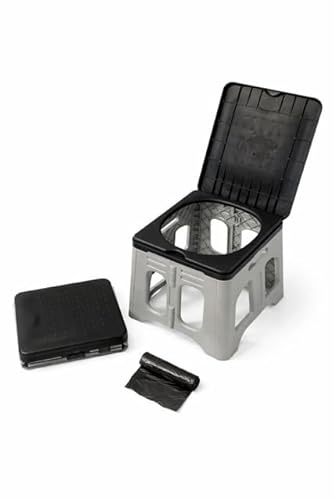 Auto Mercado Recambios Inodoro Portátil Para Adultos - Ideal Baño Portatil Viaje Camping - Plegable, Compacto y Ligero - Sanita Portatil y Retrete WC Portatil Adultos - Fácil Limpieza y Transporte