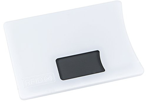 ReNa-Retail 5 x KARTENHÜLLE Weiß - Ausweishülle Ausweisetui Schutzhülle Kreditkartenhülle Kreditkarte Ausweis Hülle Karte EC Scheckkarte RFID Kunststoff Transparent Robust Stabil - Made in Germany