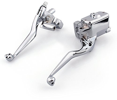 Topteng Maître-Cylindre de Frein en Alliage d'aluminium avec processus CNC Durable Anti-Corrosion pour Ka-wasaki Su-zuki Ya-maha Har-Ley Da-vidson et Cho-ppers 25 mm