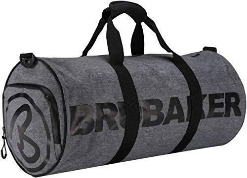 BRUBAKER Unisex Duffel Bag Sporttasche 27 L - wasserabweisend - Schuhfach + Nassfach + Abnehmbarer Schultergurt - Trainingstasche Fitnesstasche Gym-Tasche Schwimmtasche für Sport und City