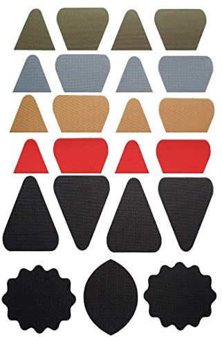 everest 1953 Repair Patch 7 Selbstklebende Reparatur Aufkleber Nylon Flicken für Zelte, Rucksack, Markisen, Schlauchboot, Luftmatratze viele Farben Dreick Elipse Stern