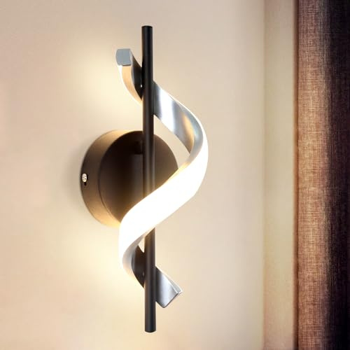 ZMH LED Wandleuchte Innen Wandlampe - Modern Design Flurlampe Schlafzimmer 3000K Warmweiß treppenhauslampe Wandbeleuchtung für Flur Schlafzimmer Treppenhaus Wohnzimmer Arbeitszimmer | 3000K Warmweiß treppenhauslampe Wandbeleuchtung für Flur Schlafzimmer Treppenhaus Wohnzimmer Arbeitszimmer