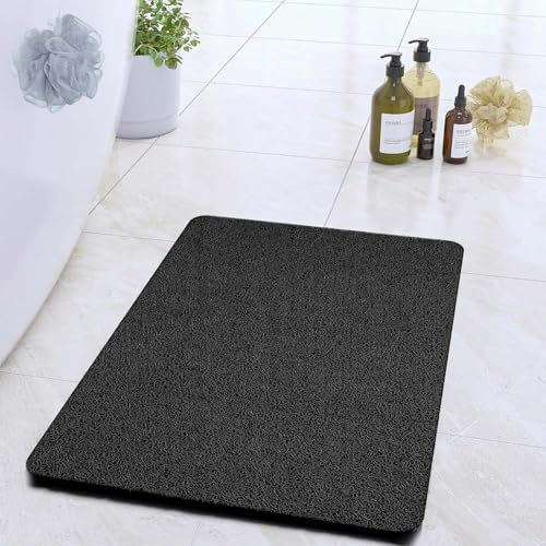 COSYLAND Tappeti bagno 40 x 80 cm - Tappetino Bagno - Tappeto Bagno Antiscivolo - Tappeto Bagno Assorbente - Nero