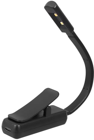 OSALADI Tragbare Clip Leuchte Buchlampe Leseleuchte Buchleuchte Wiederaufladbares Licht Lernlampe Licht Zum Lesen Augenpflegelampe Clip On Mini Leselampe LED Kleine