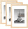 upsimples Lot de 3 Cadres Photo 21x29.7cm, Cadre A4 Bois, pour Photos, Images, Affiches, Puzzle
