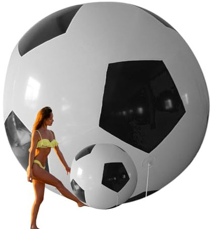 Pallone da spiaggia di calcio gonfiabile, pallone da calcio gonfiabile | Giocattoli gonfiabili classici per piscina, grandi sport all'aria aperta e novità,Giocattoli classici di grandi dimensioni