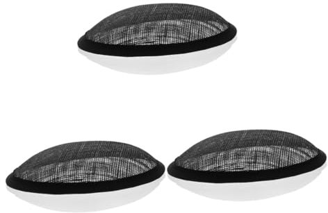 Operitacx 3 STK Hut Unterstützung Fascinator-netzbasis Tarnmütze Tee Hut Kopfbedeckungszubehör Vintage-hüte Für Frauen Gefühlt Vintage-Accessoires Hutfilz -Fascinator-Basis Mode Flachs