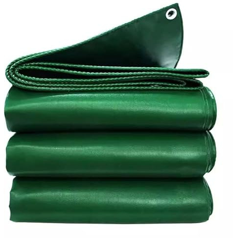 Telone impermeabile resistente da 1,8 x 8 m, con occhielli, Ripstop, per esterni, barca, patio, giardino, spesso, 420 g/m², antivento e durevole, ideale per piante, protezione dalla pioggia pesante