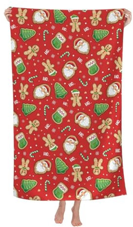 Herren Damen Saunatuch Großes Strandtuch „Frohe Weihnachten“ Handtücher Mode Microfaser Handtücher Niedlich Kinder Badetuch Für Urlaub Strand Pool