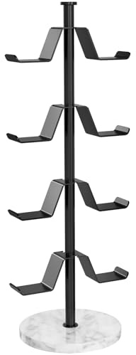 Gypie Controller Holder with Marble Base, 4 Tiers Headphone Stand, Controller Stand for Gaming Accessories, Metal Gaming Headset Stand for Xbox PS5 PS4 Switch (Silver)