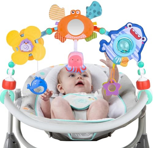 Gaethra Kinderwagen Spielzeug für Spielbogen Baby Motorikspielzeug, Babies Spielebogen für Babybett Spielzeug und Babyschale Spielzeug, Babyspielzeug 0-12 Monate, Baby Geschenk Junge Mädchen