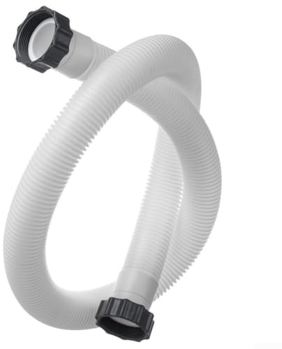 Tubo accessorio per piscina Intex da 1,5 pollici di diametro per pompe, tubo di ricambio da 150 cm con dado a vite, adatto per pompe da 1500 GPH, sabbia