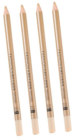 Crayon Correcteur de Maquillage en Bois, Lot de 4 Pièces Portable