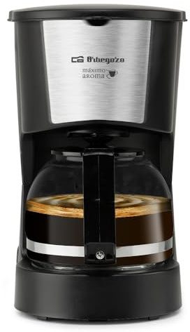 Orbegozo Cafetera CG 4206 de Goteo, 6 tazas, 600W, jarra de cristal 0.6L, negro | 6 tazas, 600W, jarra de cristal 0.6L