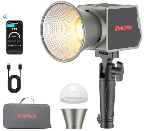 Multiblitz MB-PL LED 60B Fotolicht 60 W Bi Color COB LED Licht mit Akku