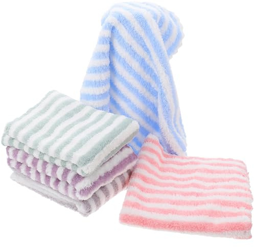 Veemoon Lot de 5 Serviettes en Polaire Corail pour Cobayes et Hamsters, Couvertures Absorbantes et Respirantes pour Cages, Doublures Douces et Lavables, Accessoires pour Petits Animaux