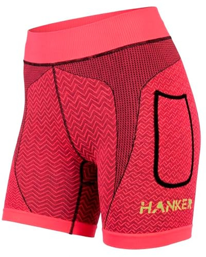 HANKER Mallas Cortas de compresión Mujer Cintura Alta para Running